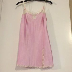 Victoria’s Secret pink satin Chemise